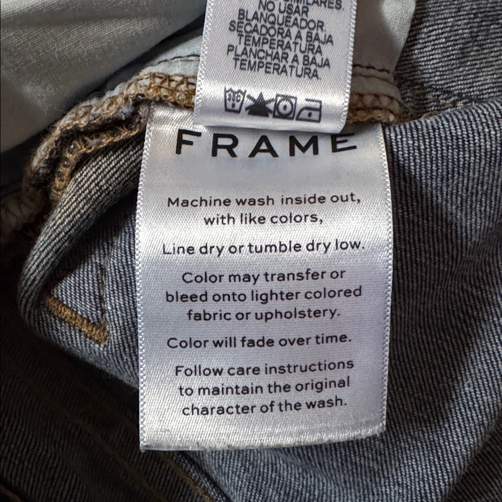 Frame Denim Le Skinny de Jeanne RN# 139021 CUT# 2354 STYLE# LSJ148 WRILEY Sz 26 - Picture 10 of 15